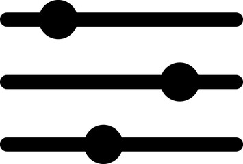Filter control. Adjustment icon vector on white background.eps