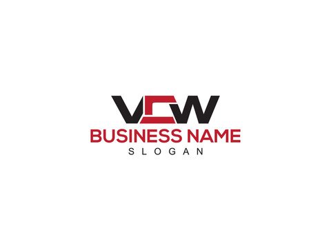Initial VCW Letter Logo Icon, Monogram vcw Logo Image Design For Company