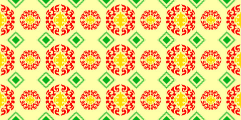 universal pattern seamless. Design for fabric, curtain, background, carpet, wallpaper, clothing, wrapping, Batik, fabric,Vector illustration
