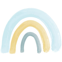 Obraz premium Watercolor Rainbow Clipart