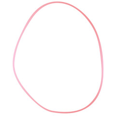 Rose gold abstract shape outline