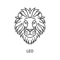 Fototapeta na wymiar leo horoscope symbol