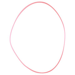 Rose gold abstract shape outline