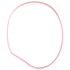 Rose gold abstract shape outline