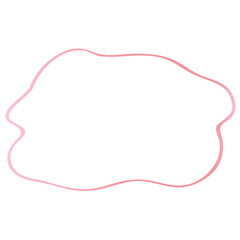 Fototapeta premium Rose gold abstract shape outline