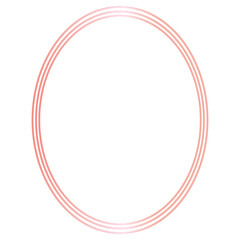 Rose Gold Abstract Shape Line