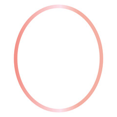 Rose Gold Abstract Shape Line