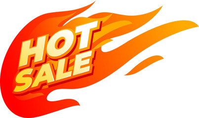 Hot sale fire sign, promotion fire banner, price tag, hot sale, offer, price.