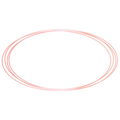 Rose Gold Abstract Shape Line