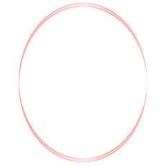 Rose Gold Abstract Shape Line