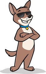 Cartoon Cool Dog