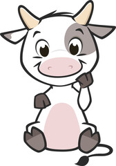 Cartoon Baby Cow