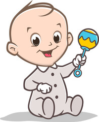 Cartoon Baby Rattler
