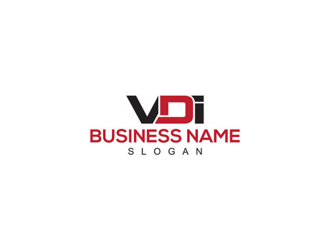 Creative VDI Logo Icon, Monogram vdi Letter Logo Design And Unique Style For Your Brand or Business