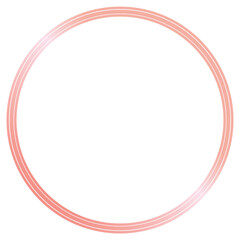 Rose Gold Abstract Shape Line