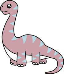 Dino Fossil Dinosaurs Baby kids Animal Cartoon Doodle Funny Clipart
