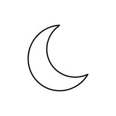 Obraz na płótnie Canvas Crescent moon hand drawn illustration