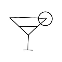 Glass hand drawn illustration