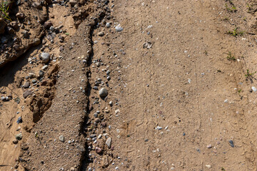 Gravel highway in rural areas