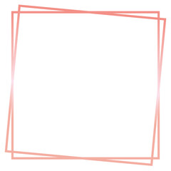 Rose Gold Square Frame