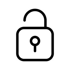 Unlock Icon Vector Symbol Design Illustration