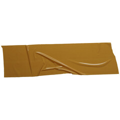 crumpled plastic tape collections in brown
