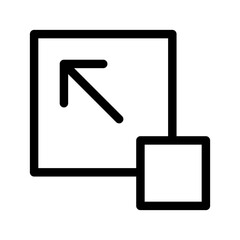 Resize Icon Vector Symbol Design Illustration