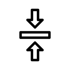 Compression Arrows Icon Vector Symbol Design Illustration