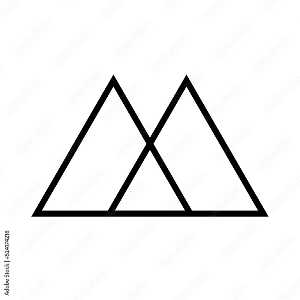 Poster abstract geometric lines for aesthetic design element