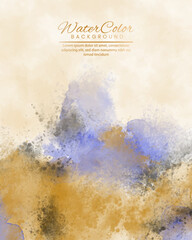 abstract watercolor textured background. Design for your date, postcard, banner, logo.
