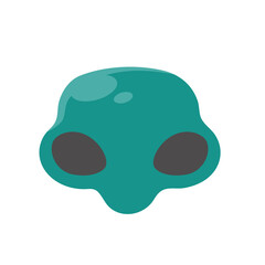 Alien faces. green alien creature with big eyes