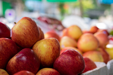 A Pile of Apples in the Market