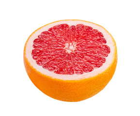 Grapefruit citrus fruit isolated on transparent png background