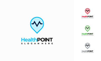 Fototapeta na wymiar Medical Point logo designs concept vector, Healthcare Logo designs template