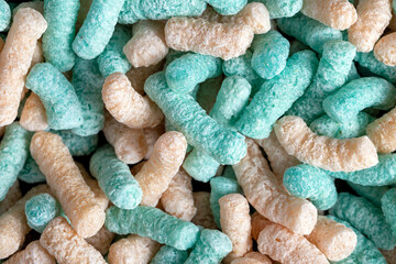 Colorful corn sticks for a quick breakfast