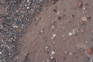 Beach, stones on the sand