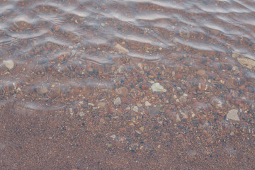 Stones in clear water