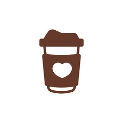 simple coffee cup vector For the hot drink menu in the cafe