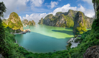 Landscape with amazing Ha long bay, Vietnam