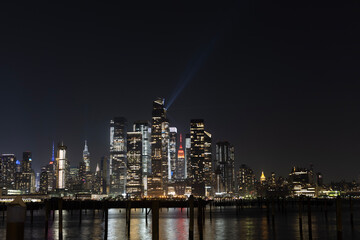 Fototapeta premium city harbor at night