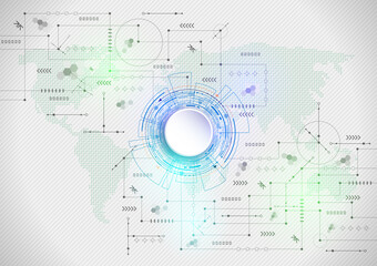 abstract technology background high tech network communication concept