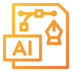 ai format Icon Illustration