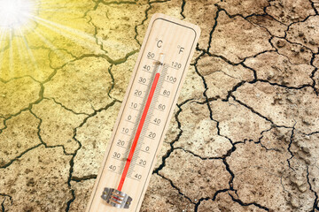 Thermometer, Hitze und die Dürre