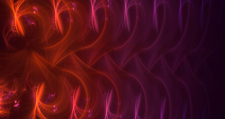 3D rendering abstract colorful fractal light background