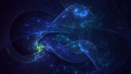 Obraz premium 3D rendering abstract colorful fractal light background