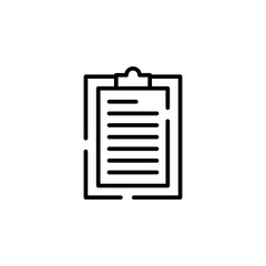 Notes, Notepad, Notebook, Memo, Diary, Paper Dotted Line Icon Vector Illustration Logo Template. Suitable For Many Purposes.