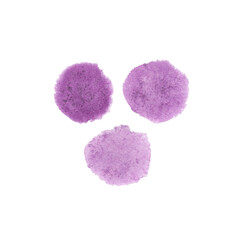 Abstract creative minimalistic bright blue watercolor stain isolated. Watercolor hand drawn texture for backgrounds