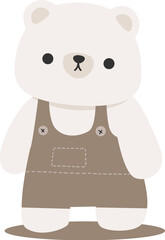 cute bear cartoon element