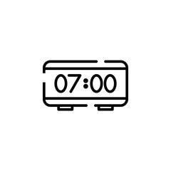 Clock, Timer, Time Dotted Line Icon Vector Illustration Logo Template. Suitable For Many Purposes.