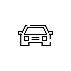 Car, Automobile, Transportation Dotted Line Icon Vector Illustration Logo Template. Suitable For Many Purposes.